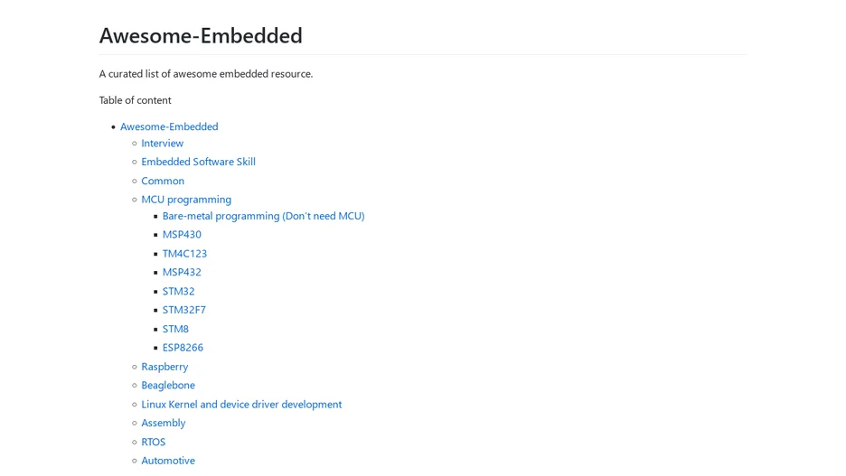 Awesome-Embedded