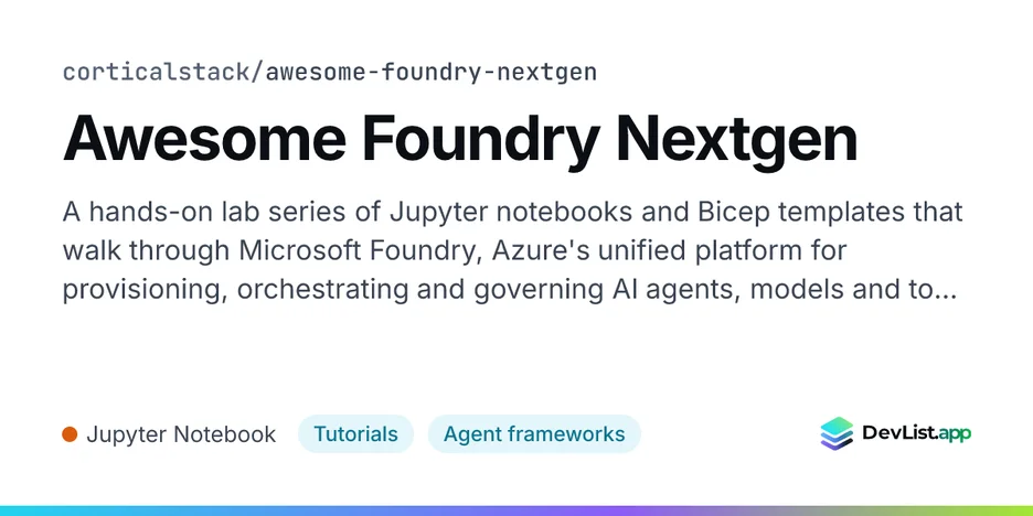 Awesome Foundry Nextgen