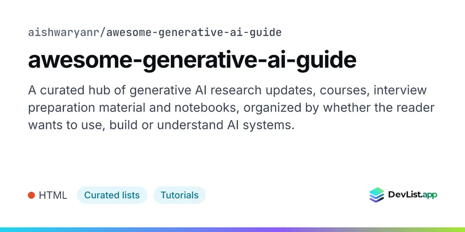awesome-generative-ai-guide