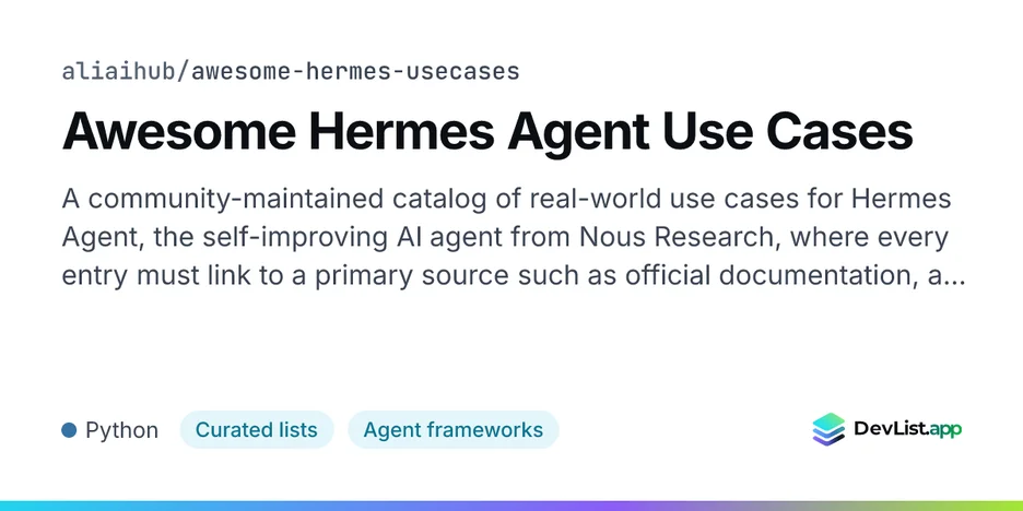 Awesome Hermes Agent Use Cases