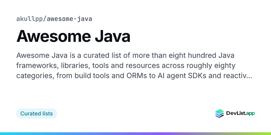 Awesome Java