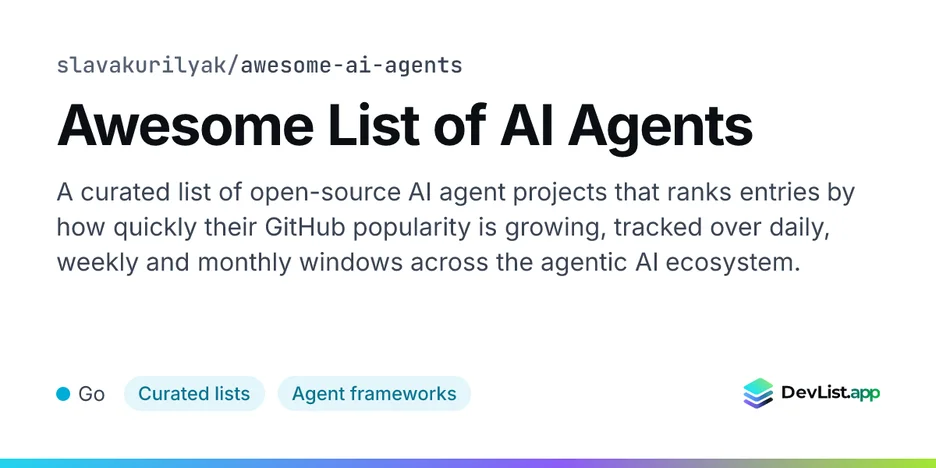 Awesome List of AI Agents
