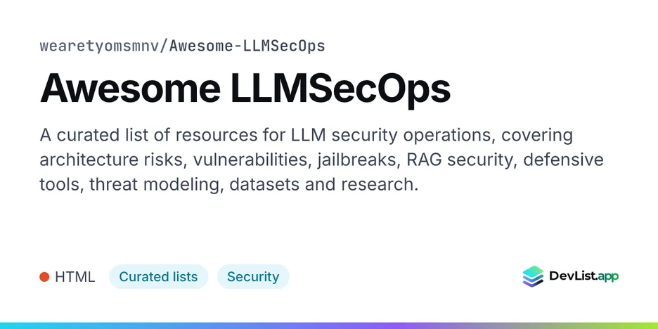 Awesome LLMSecOps