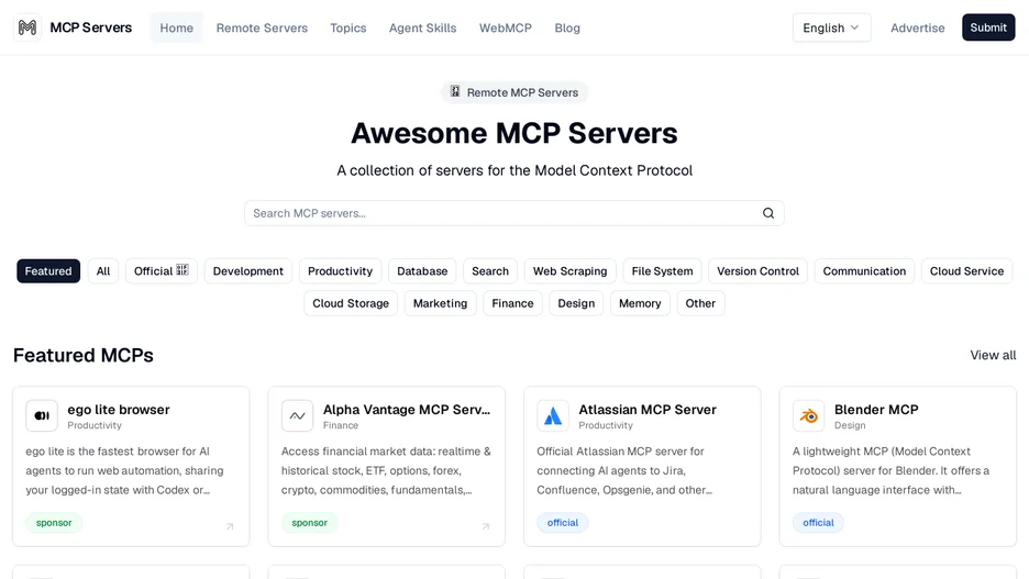 Awesome MCP Servers