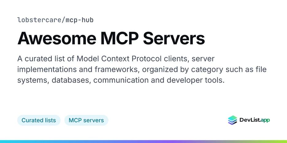Awesome MCP Servers