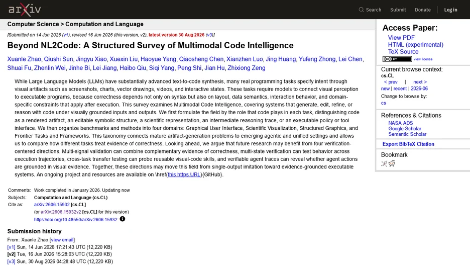 Awesome MLLM for Code