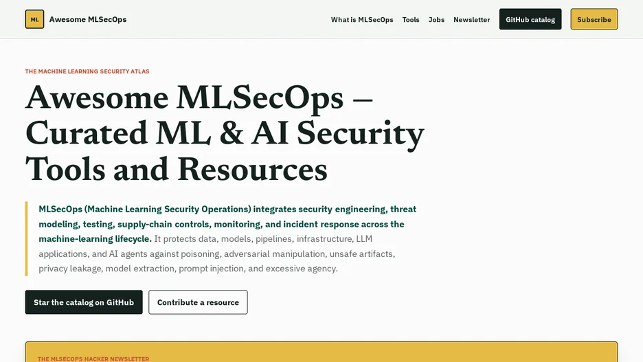 Awesome MLSecOps: Machine Learning and AI Security Resources