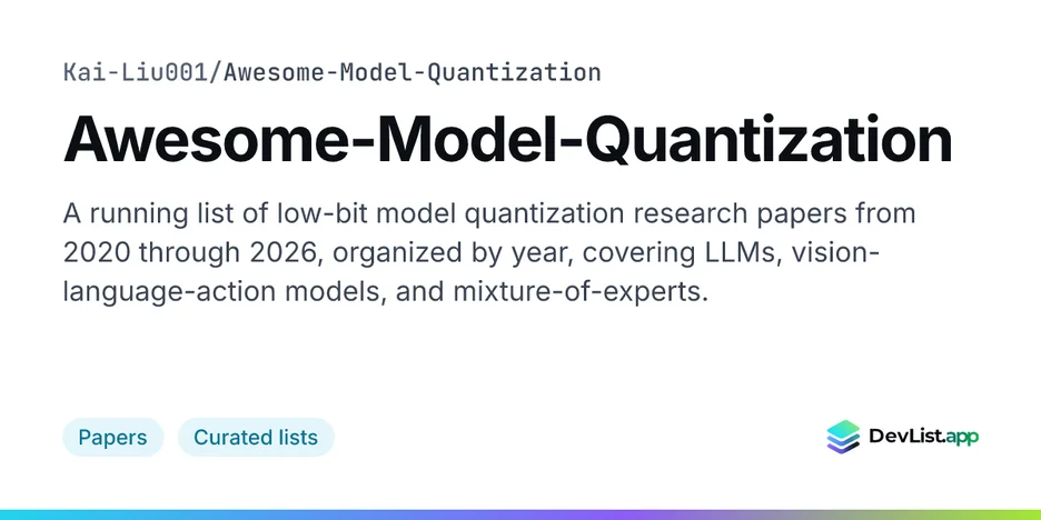 Awesome-Model-Quantization