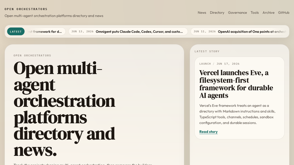 Awesome Multi-Agent Orchestrators