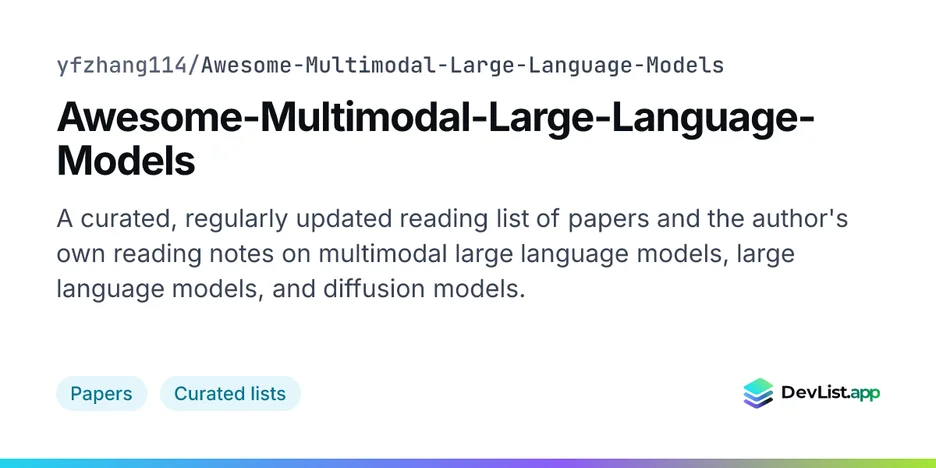Awesome-Multimodal-Large-Language-Models