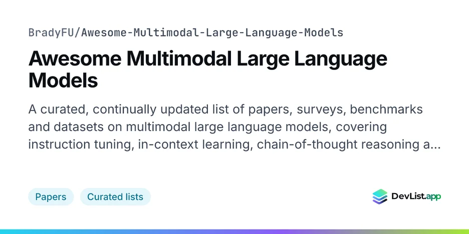 Awesome Multimodal Large Language Models