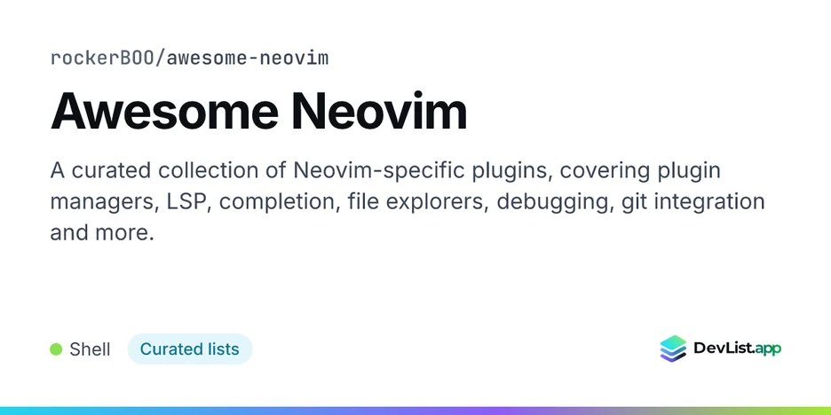 Awesome Neovim