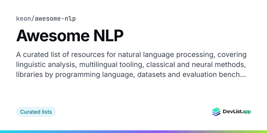 Awesome NLP