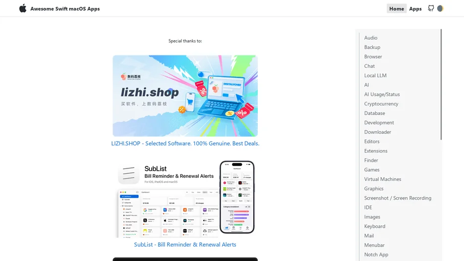 Awesome open-source Swift macOS Apps
