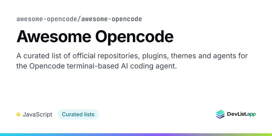 Awesome Opencode