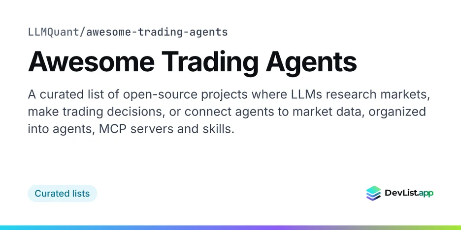 Awesome Trading Agents