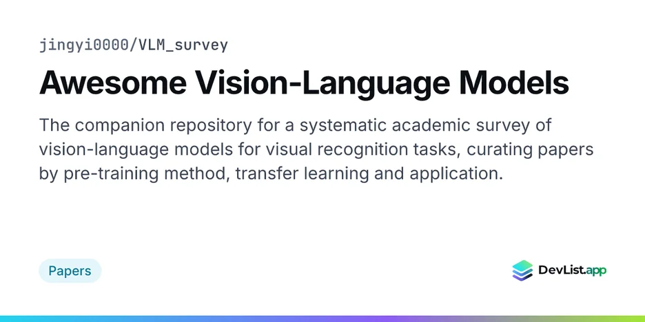 Awesome Vision-Language Models