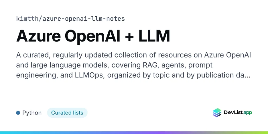 Azure OpenAI + LLM
