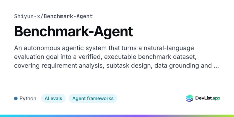 Benchmark-Agent