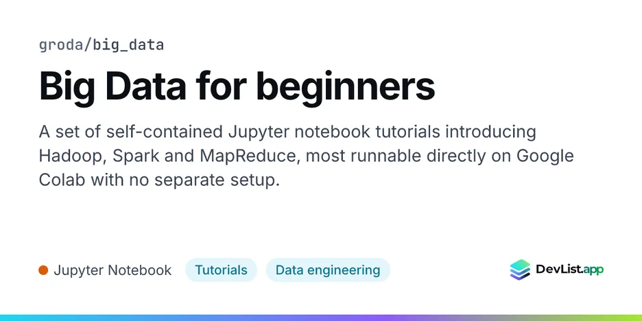 Big Data for beginners