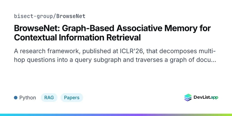 BrowseNet: Graph-Based Associative Memory for Contextual Information Retrieval