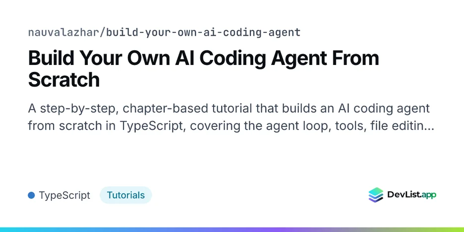 Build Your Own AI Coding Agent From Scratch
