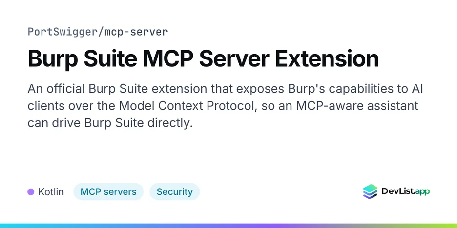 Burp Suite MCP Server Extension