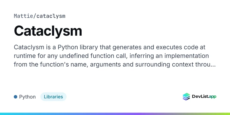 Cataclysm