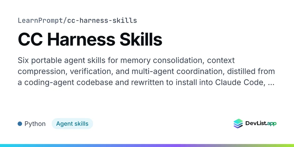 CC Harness Skills