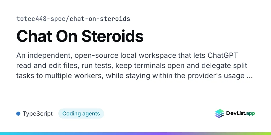Chat On Steroids