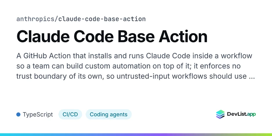 Claude Code Base Action