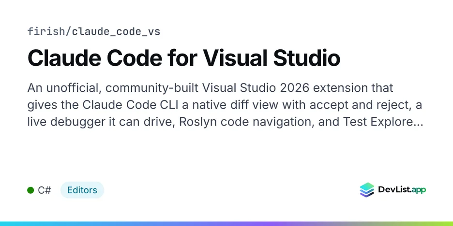 Claude Code for Visual Studio