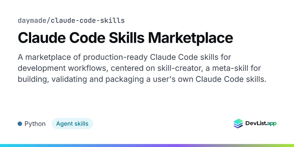 Claude Code Skills Marketplace
