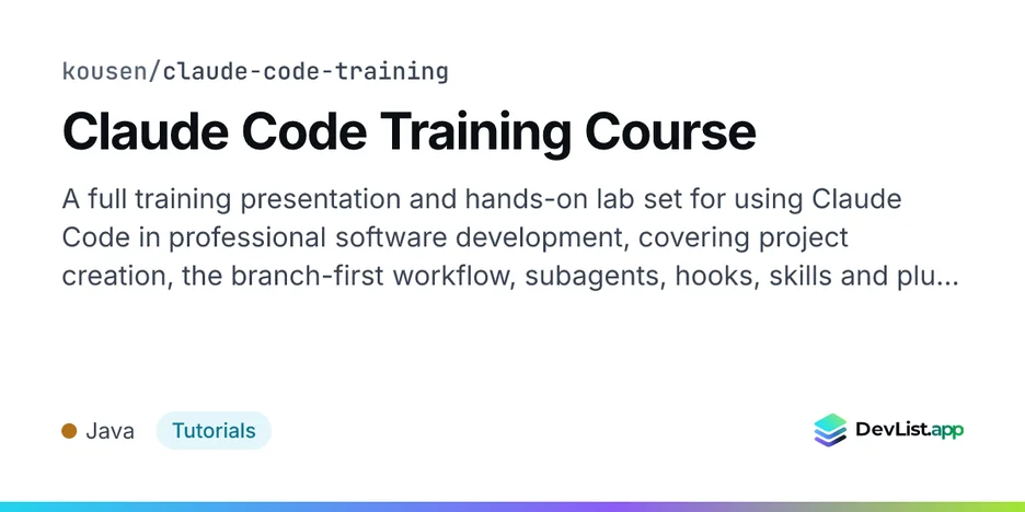 Claude Code Training Course