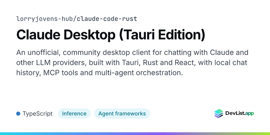 Claude Desktop (Tauri Edition)