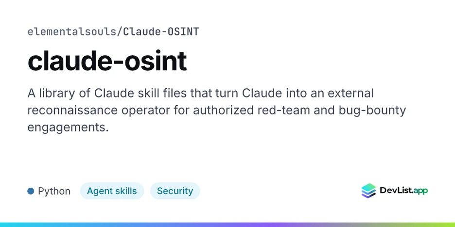 claude-osint