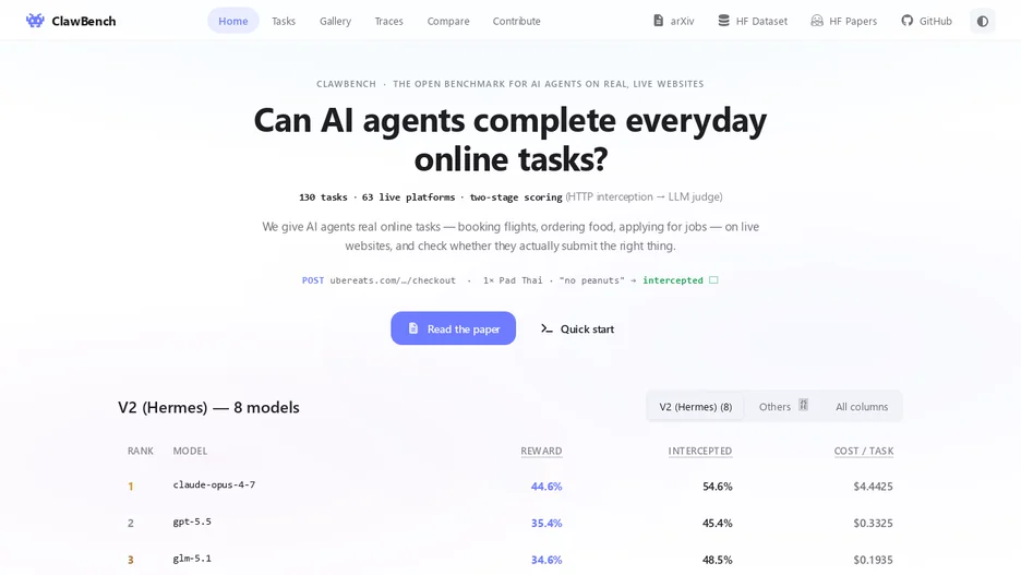 ClawBench: Can AI Agents Complete Everyday Online Tasks?
