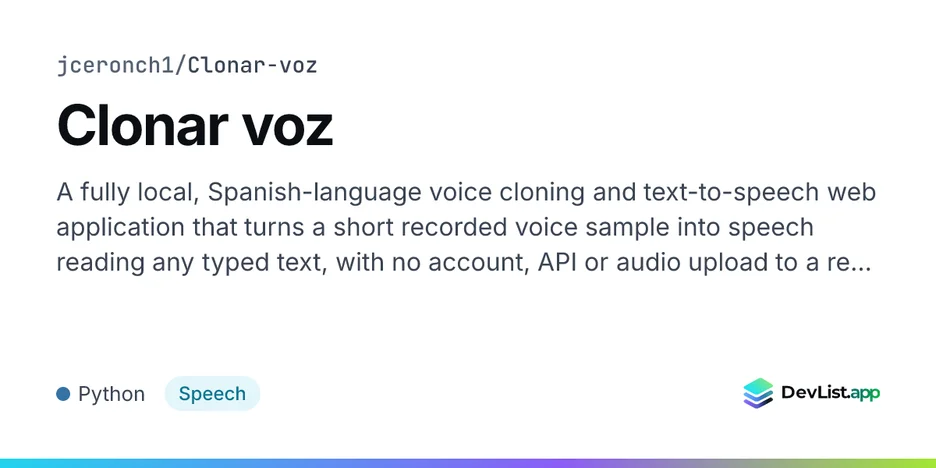 Clonar voz