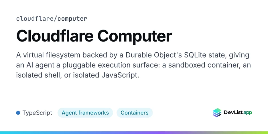 Cloudflare Computer