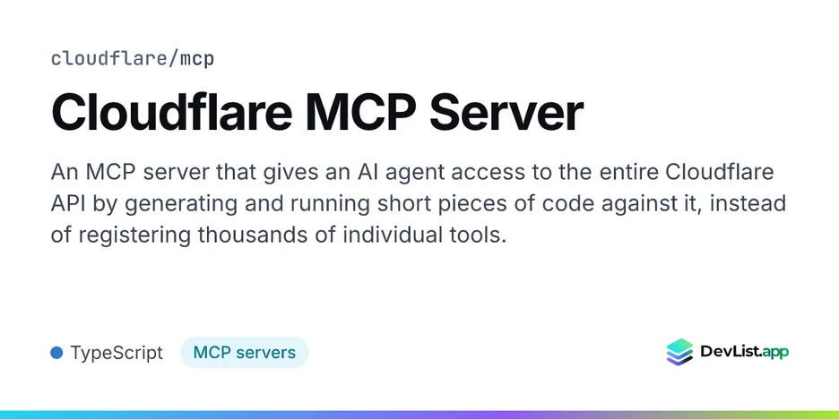 Cloudflare MCP Server