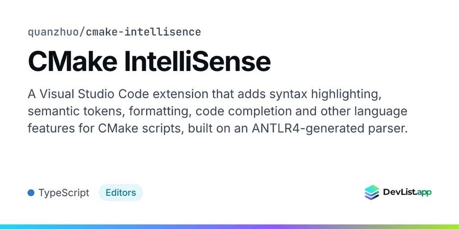 CMake IntelliSense