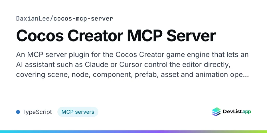 Cocos Creator MCP Server