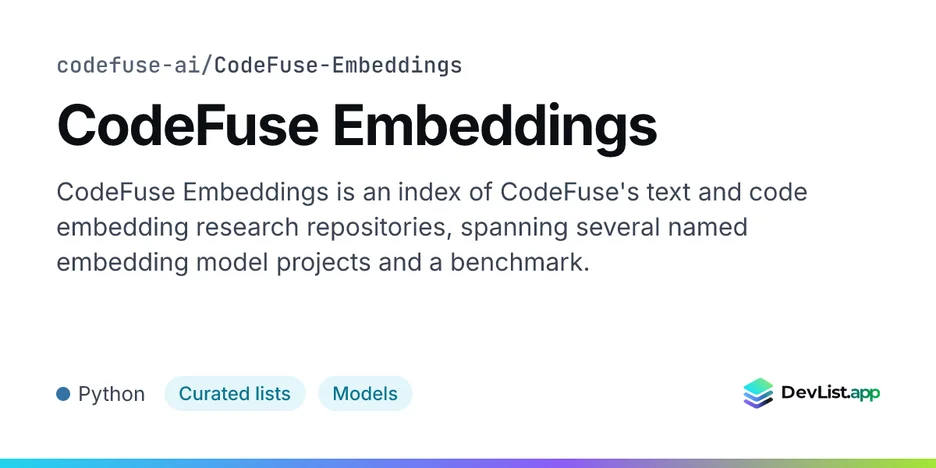 CodeFuse Embeddings