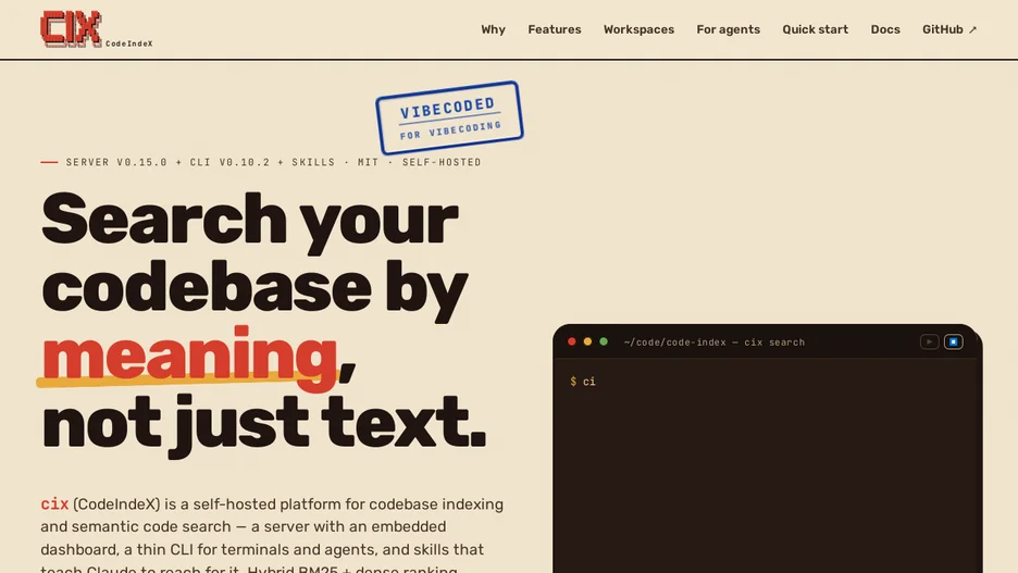 CodeIndeX