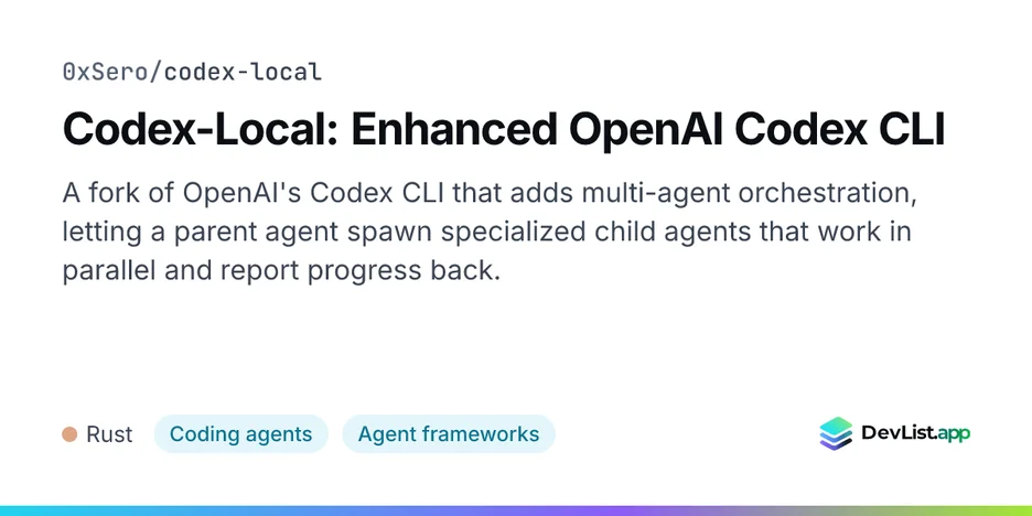 Codex-Local: Enhanced OpenAI Codex CLI