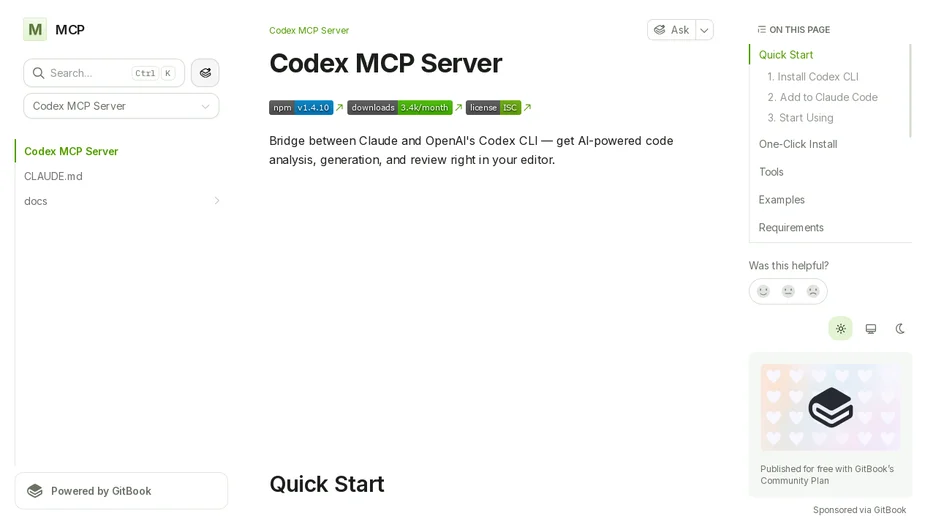 Codex MCP Server