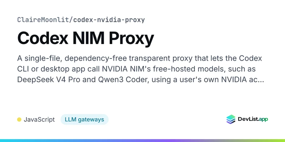 Codex NIM Proxy