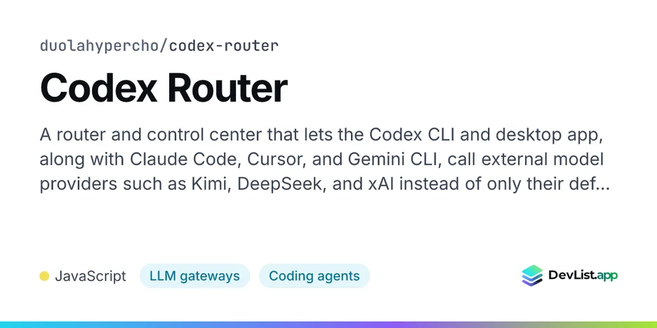 Codex Router