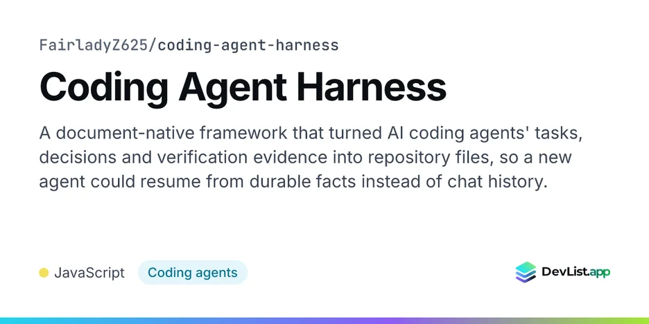 Coding Agent Harness