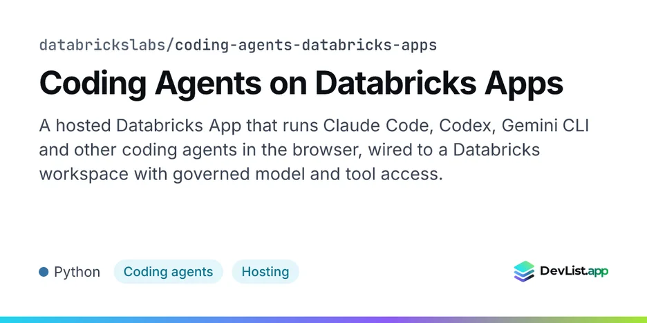 Coding Agents on Databricks Apps